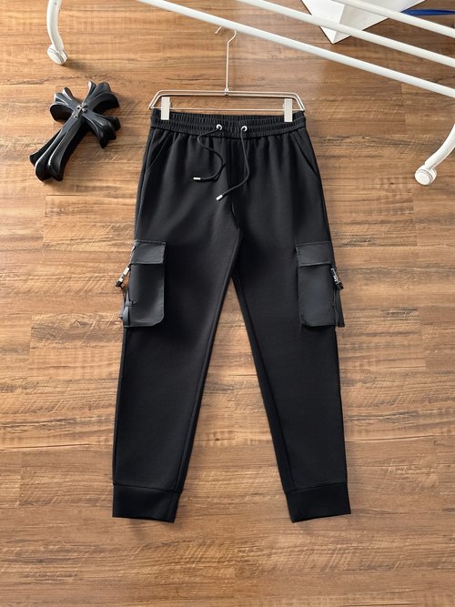 Louis Vuitton Soft and Stiff Casual Pants with Glossy Surface