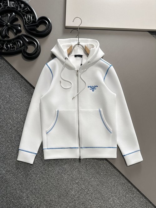 Prada Newest Hoodie with Comfortable Cotton Material