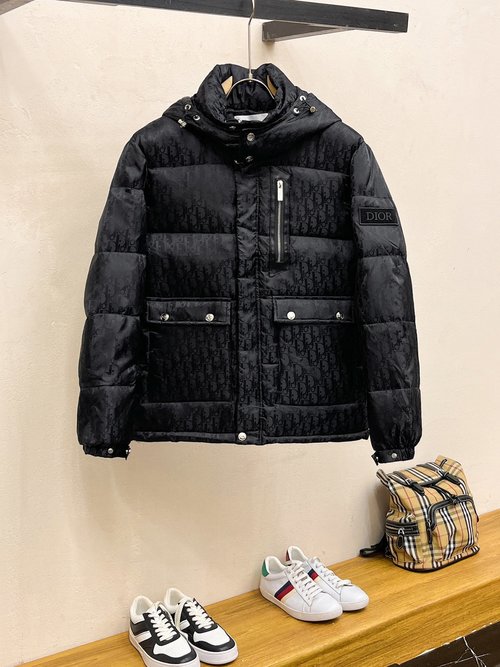 Dior 90% Down-Filled Jacket with Logo Design
