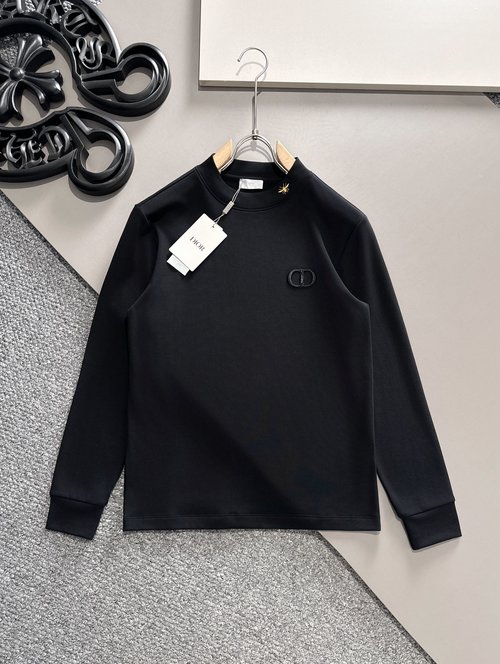 Dior Imported Cotton Long Sleeve Casual Tee