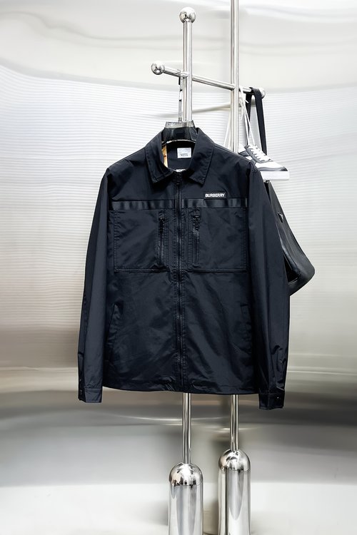 Burberry Top - notch Jacket with Comfort and Fine Details