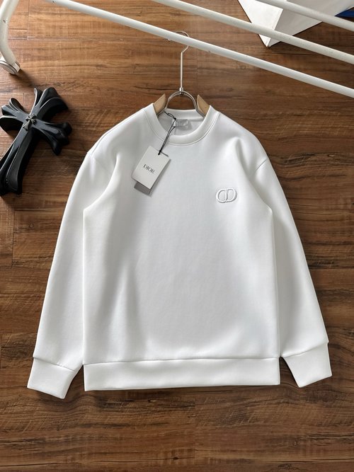 Dior Premium Space Cotton Crewneck Sweatshirt with Exquisite Craftsmanship