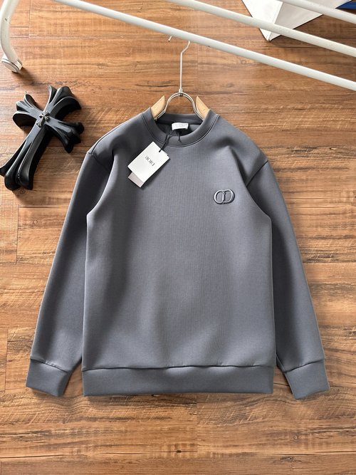Dior Premium Space Cotton Crewneck Sweatshirt with Exquisite Craftsmanship