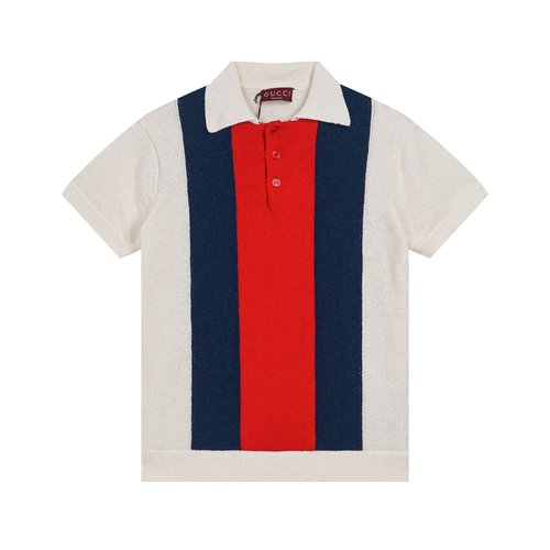 Gucci Silky Cotton Jacquard Polo Shirt