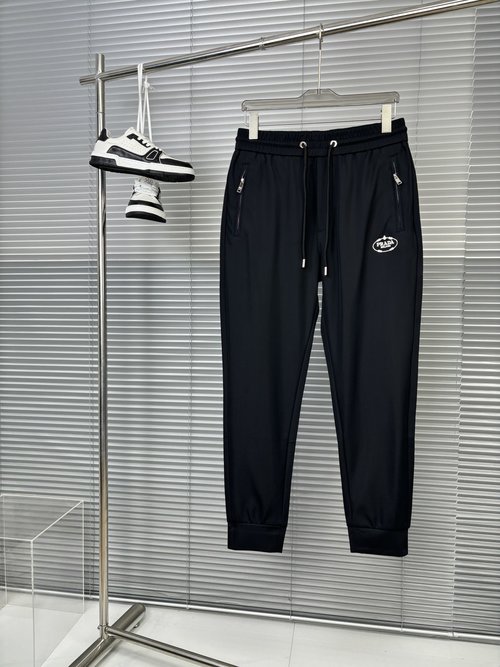 Prada Retro-Inspired Refundable Slim-Fit Casual Pants