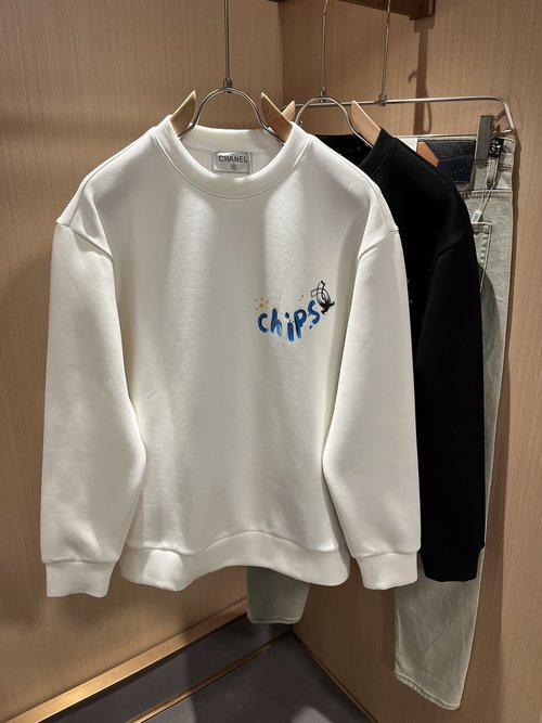 Louis Vuitton  Creative Casual Cotton Hooded Sweatshirt