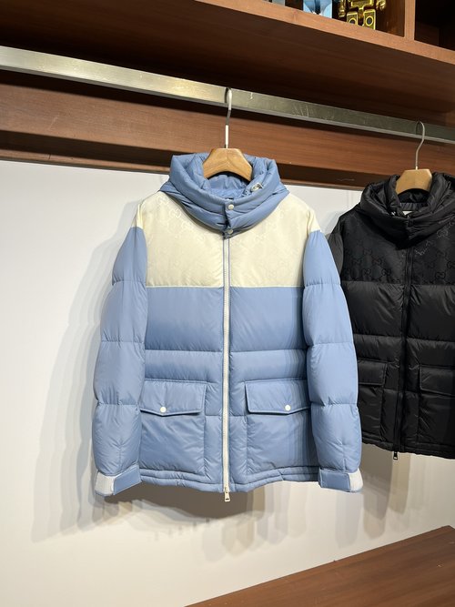 Gucci High-Density Nylon Waterproof Hooded Down Jacket