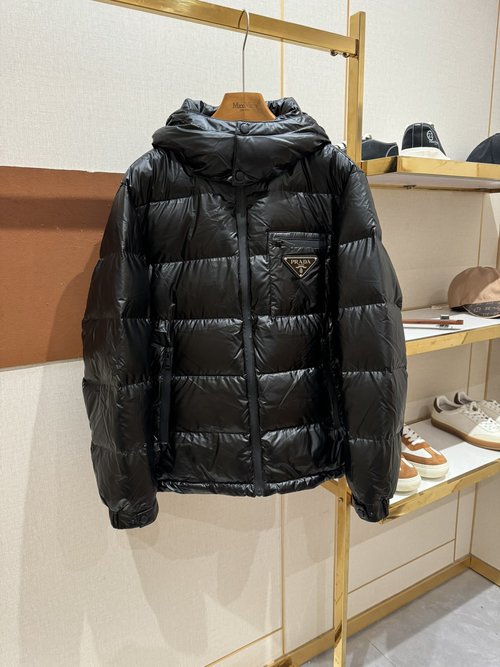 Prada High - end Down Jacket with 90% Down and Logo