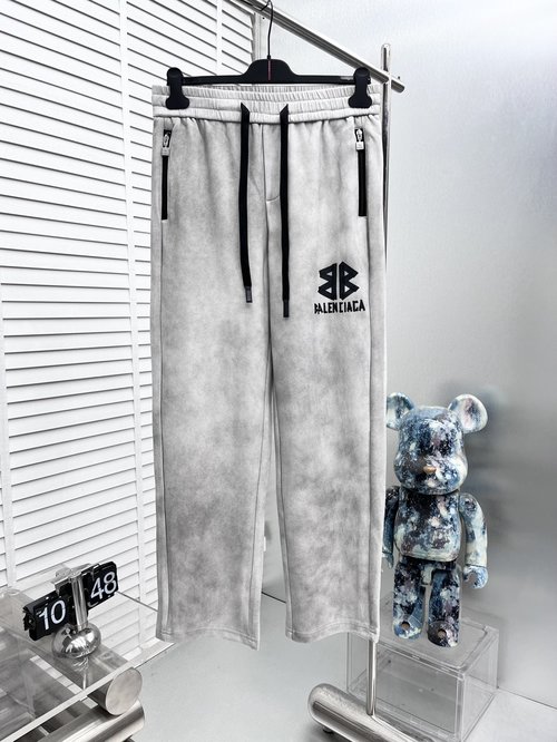 Balenciaga New Casual Pants with Logo, High Comfort