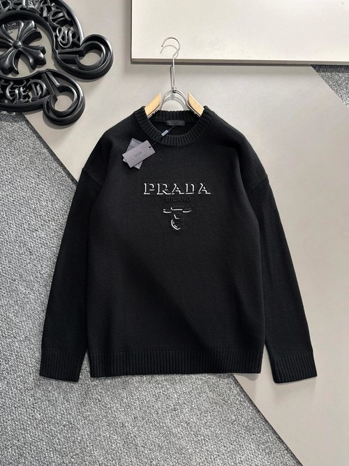 Prada Thickened Cashmere-Wool Sweater