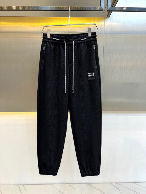 Burberry New Casual Pants with Classic Logo, Great Comfort