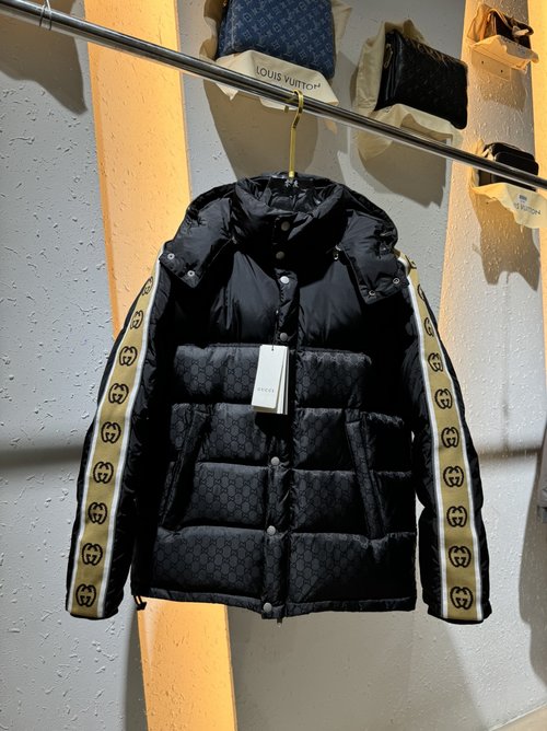 Gucci Custom-Made Down Jacket with Reflective Design