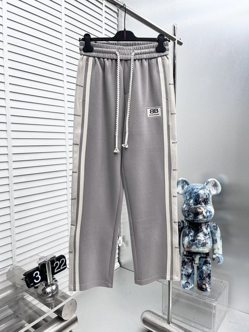 Balenciaga New Casual Pants with Logo, High Comfort