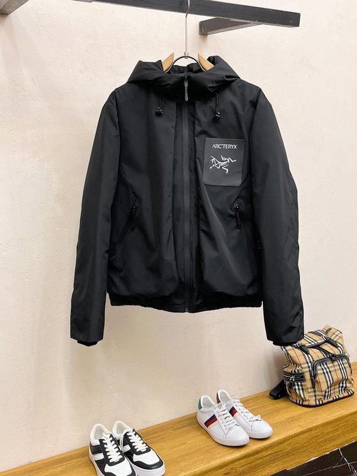 ArcTeryx Down Filled Jacket with Classic Logo and Unique Color