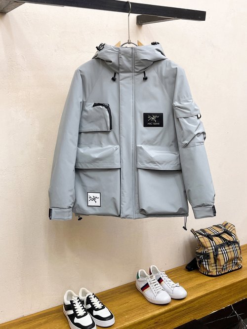 ArcTeryx Down Filled Jacket with Classic Logo and Unique Color