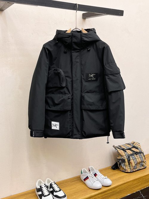 ArcTeryx Down Filled Jacket with Classic Logo and Unique Color