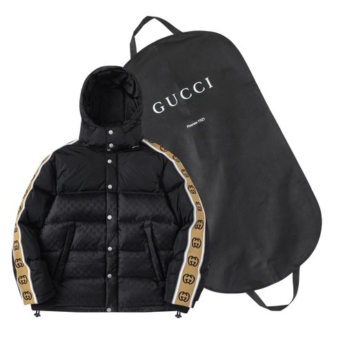 Gucci Luxury Reflective Double G Logo Down Jacket