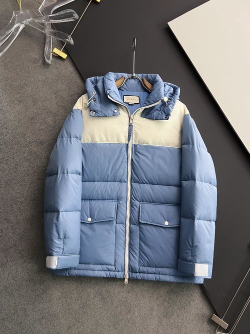 Gucci High-Density Nylon Waterproof Hooded Down Jacket