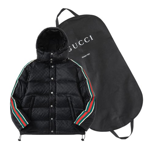 Gucci Reversible Hooded Down Jacket with Waterproof Fabric