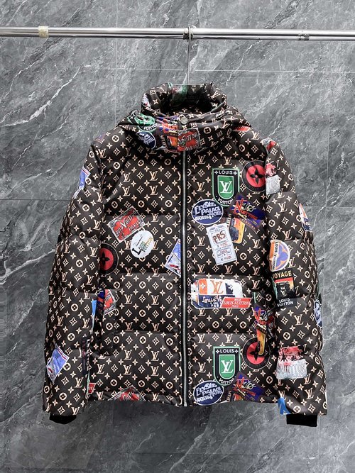 Louis Vuitton Premium Down Jacket with 90% Down and Classic Logo