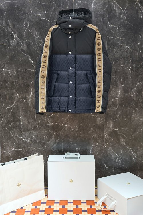 Gucci Luxury Down Jacket with Inspired Pattern and Design