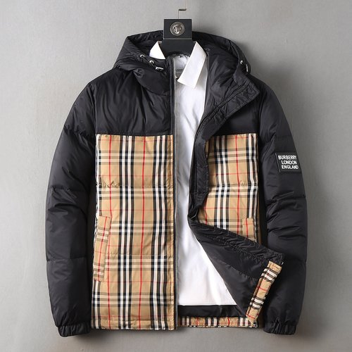 Burberry Premium 90% Down Jacket with Logo and Colorful Design