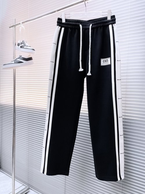 Balenciaga Classic Logo Comfortable Casual Trousers