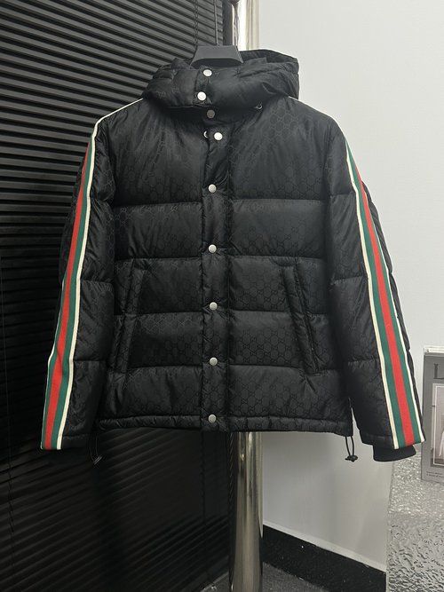 Gucci Removable-Hood Jacket with 90-Down and Waterproof Fabric