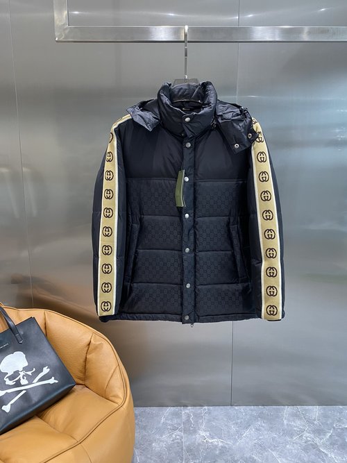 Gucci Limited Edition Reflective Logo Down Jacket with Patch