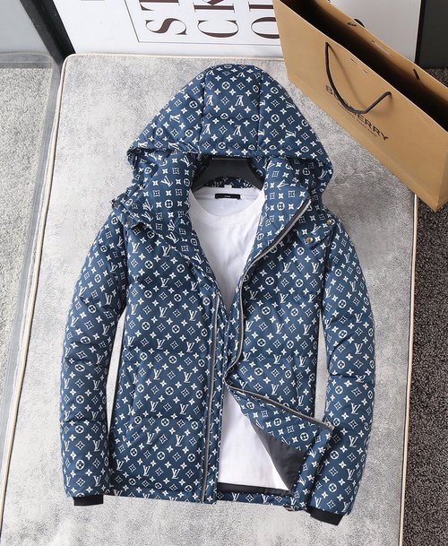 Louis Vuitton High - end 90% Down Jackets with Logo and Colorblock