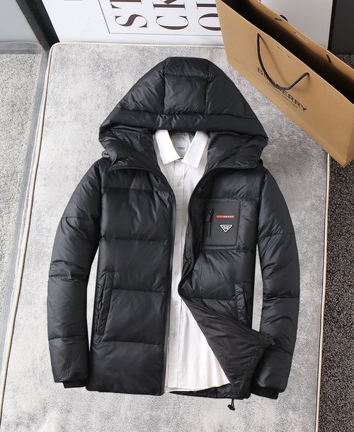 Prada High - end 90% Down Jacket with Logo