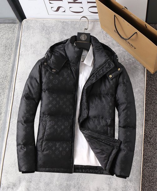 Louis Vuitton Premium Down Jacket Filled with 90% Down, Featuring Classic Logo and Color