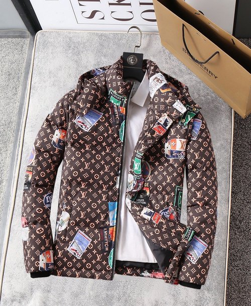 Louis Vuitton 90% Down-Filled Color-Blocked Warm Jacket