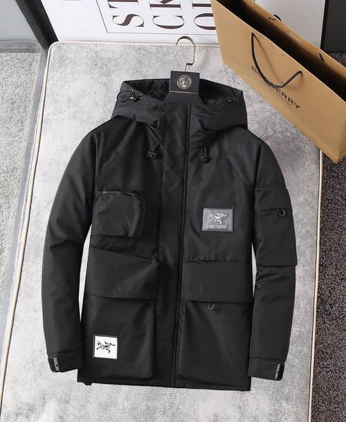 ArcTeryx Premium Down Jacket with Classic Logo and Colored Design