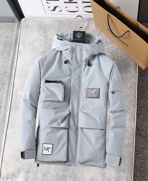 ArcTeryx Premium Down Jacket with Classic Logo and Colored Design
