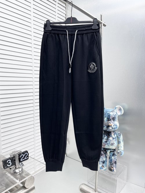 Moncler New Casual Pants with Logo, High Comfort