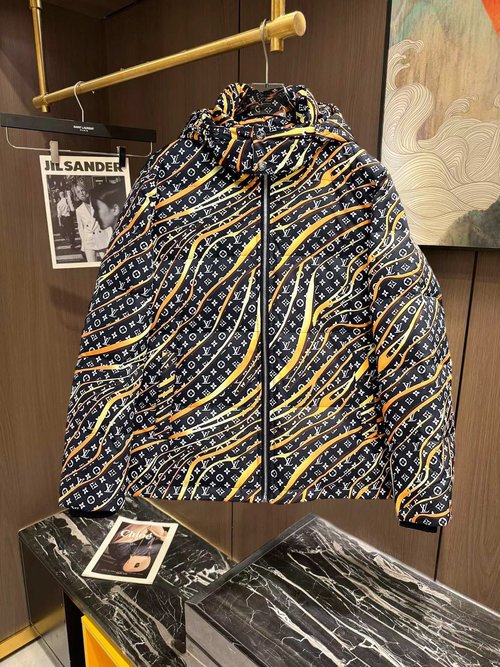 Louis Vuitton Premium Down Jacket with 90% Down and Logo