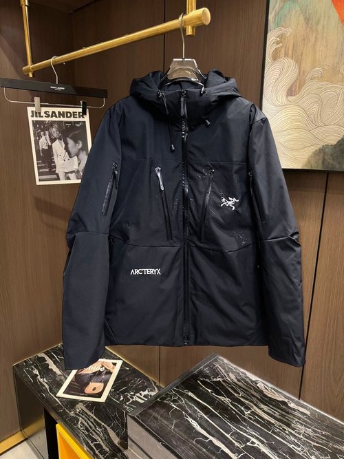 ArcTeryx Premium Down Jacket with 90% Fill, Colorful Design