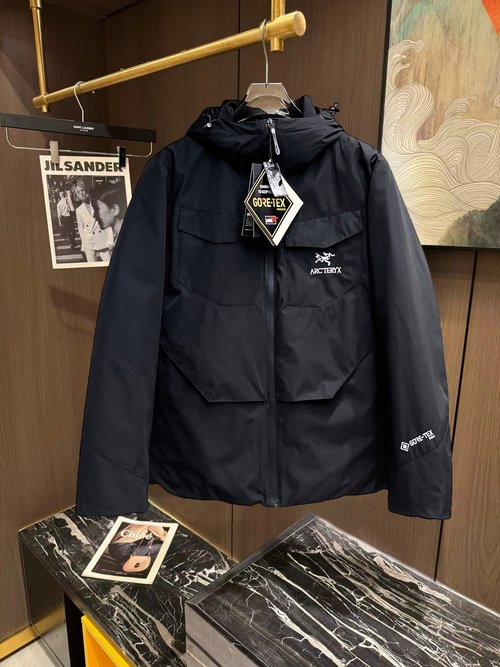 ArcTeryx Premium Down Jacket with 90% Fill, Colorful Design