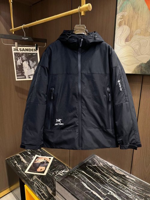 ArcTeryx Premium Down Jacket with Logo & Colorful Design