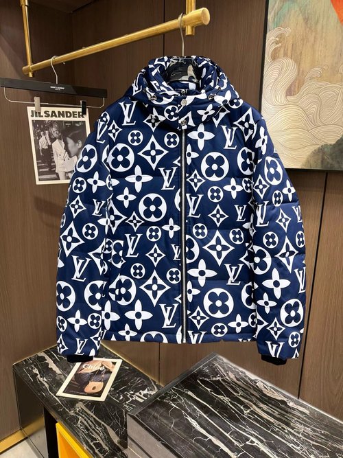 Louis Vuitton Premium 90 Down Feather Jacket with Logo Combo