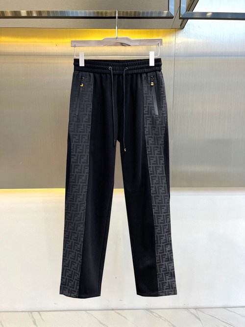 Fendi New Arrival Casual Pants with Logo, Great Comfort