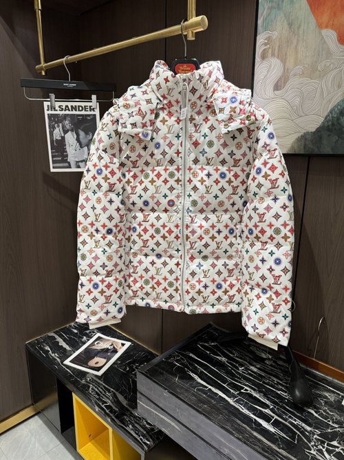 Louis Vuitton Premium Down Jacket with Classic Logo and Color