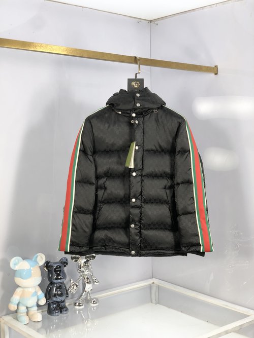 Gucci Couple Hooded Down Jacket with Detachable Hat