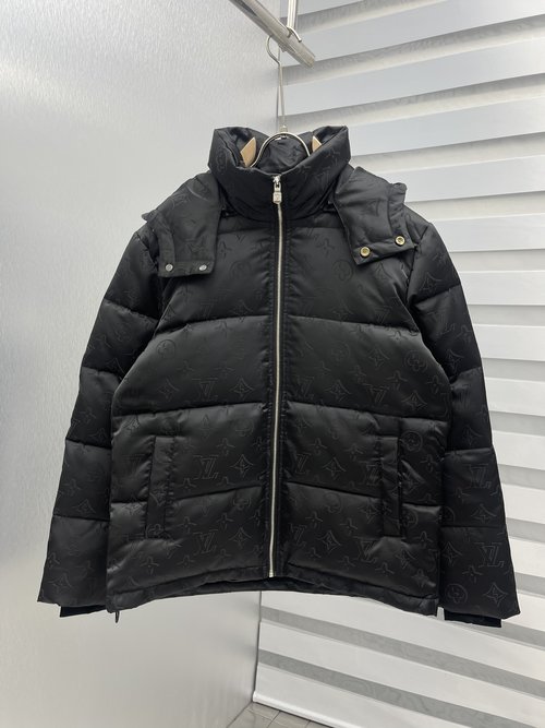 Louis Vuitton Luxury Down Jacket with Iconic Logo and Superior Insulation