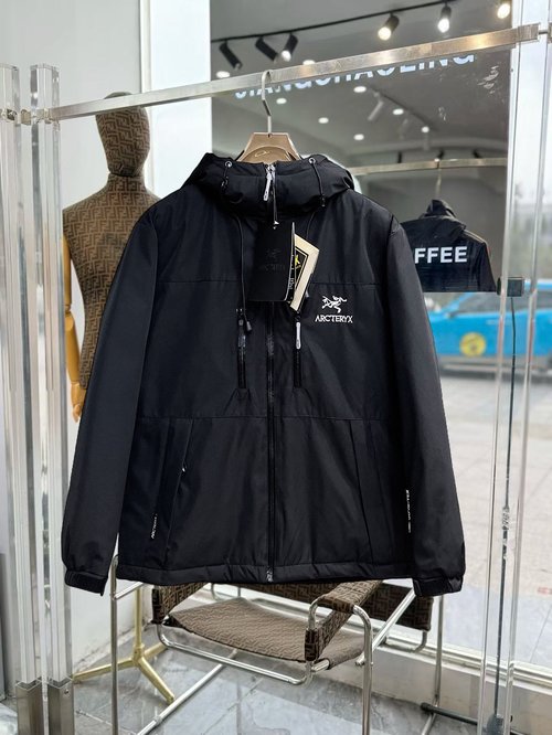 ArcTeryx Premium 90% Down Jacket with Logo and Color Block