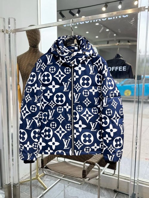 Louis Vuitton High - end 90% Down Jacket with Logo, Excellent Warmth