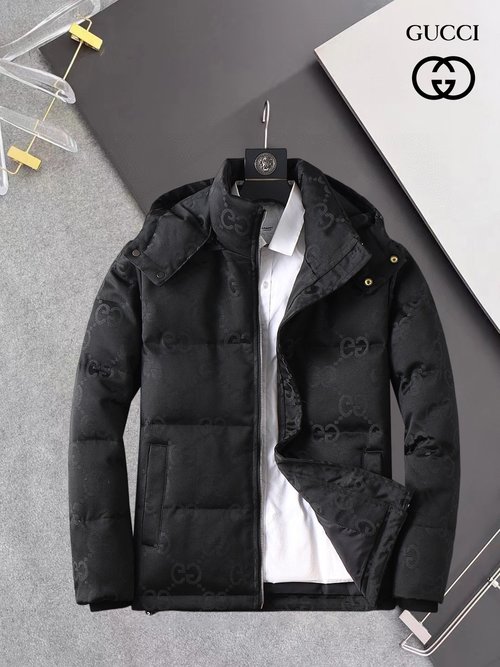 Gucci Premium Down Jacket with 90% Down and Logo
