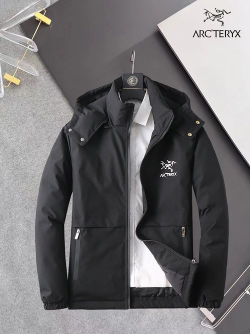 ArcTeryx 90% Down-filled Jacket with Logo and Colorful Design
