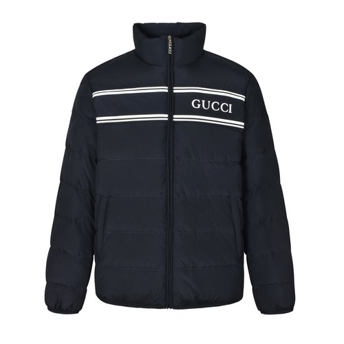 Gucci Stripe Logo Down Jacket with High - Quality Filling